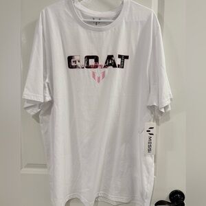 Lionel Messi G.O.A.T. Shirt 3XL Graphic Tee Soccer Football